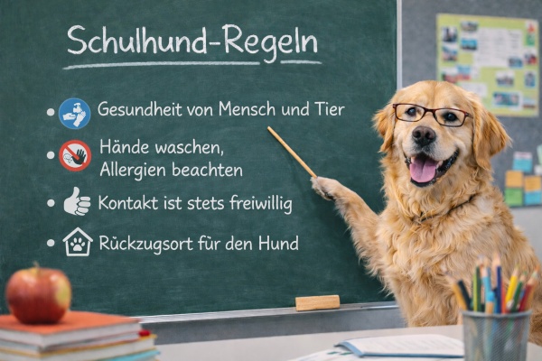 Grafik Schulhund-Regeln